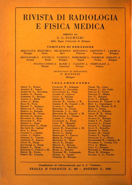 Rivista di radiologia e fisica medica