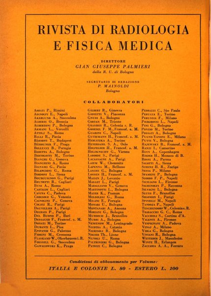 Rivista di radiologia e fisica medica