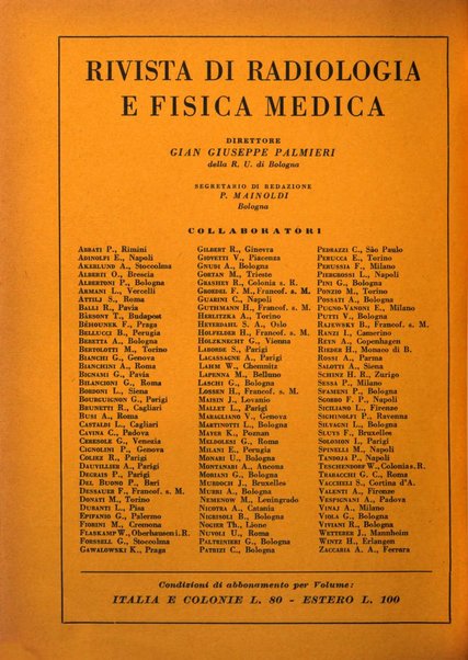 Rivista di radiologia e fisica medica