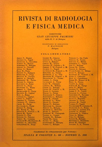 Rivista di radiologia e fisica medica