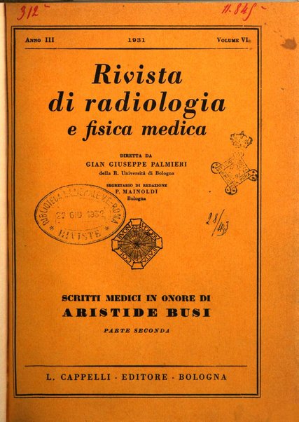 Rivista di radiologia e fisica medica