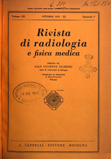 Rivista di radiologia e fisica medica