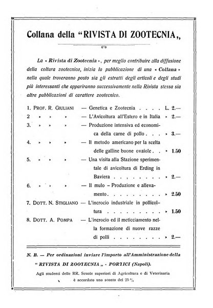 Rivista di zootecnia rassegna mensile di scienza e pratica zootecnica