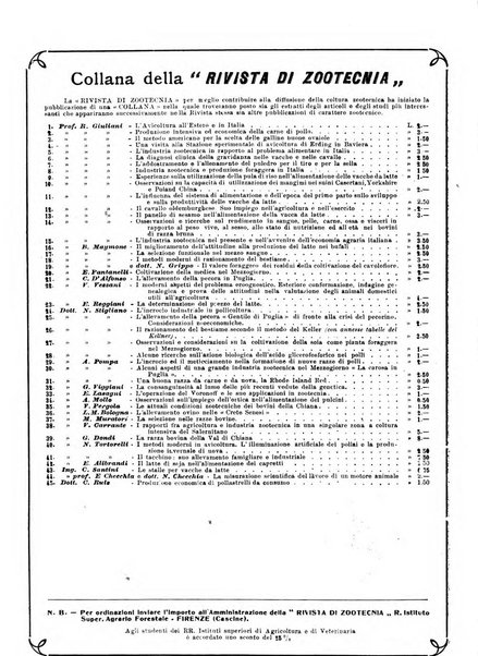 Rivista di zootecnia rassegna mensile di scienza e pratica zootecnica