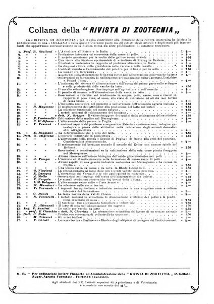 Rivista di zootecnia rassegna mensile di scienza e pratica zootecnica