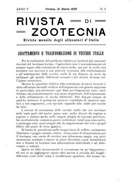 Rivista di zootecnia rassegna mensile di scienza e pratica zootecnica