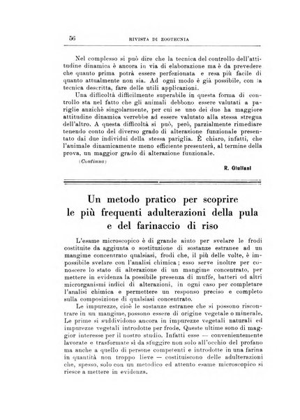 Rivista di zootecnia rassegna mensile di scienza e pratica zootecnica