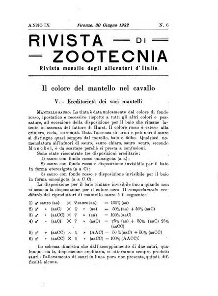 Rivista di zootecnia rassegna mensile di scienza e pratica zootecnica