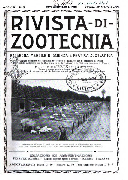 Rivista di zootecnia rassegna mensile di scienza e pratica zootecnica