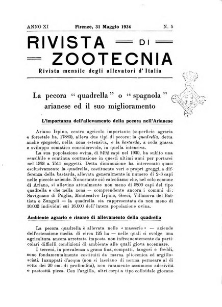 Rivista di zootecnia rassegna mensile di scienza e pratica zootecnica