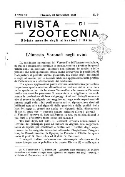 Rivista di zootecnia rassegna mensile di scienza e pratica zootecnica