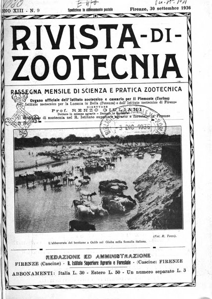 Rivista di zootecnia rassegna mensile di scienza e pratica zootecnica