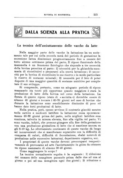 Rivista di zootecnia rassegna mensile di scienza e pratica zootecnica