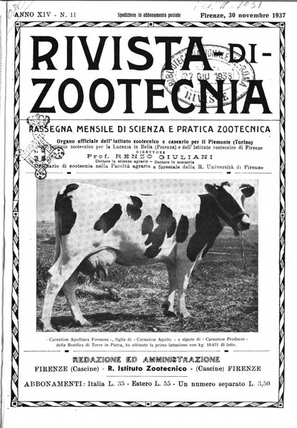 Rivista di zootecnia rassegna mensile di scienza e pratica zootecnica