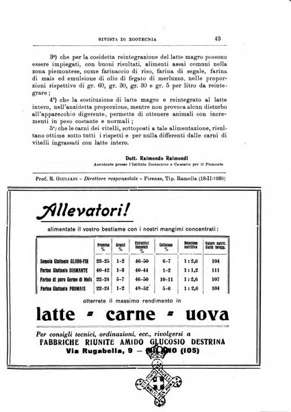 Rivista di zootecnia rassegna mensile di scienza e pratica zootecnica