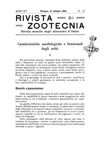 Rivista di zootecnia rassegna mensile di scienza e pratica zootecnica