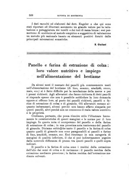 Rivista di zootecnia rassegna mensile di scienza e pratica zootecnica