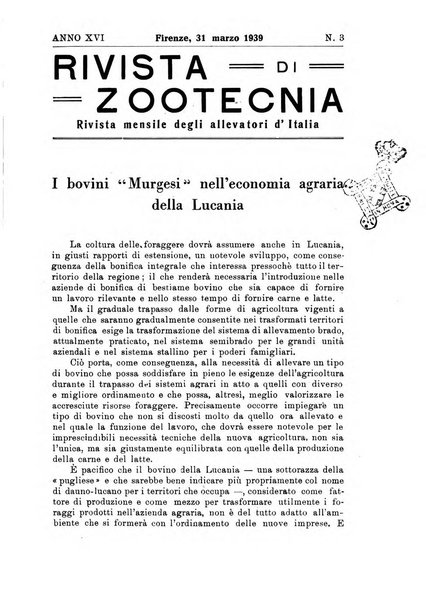 Rivista di zootecnia rassegna mensile di scienza e pratica zootecnica