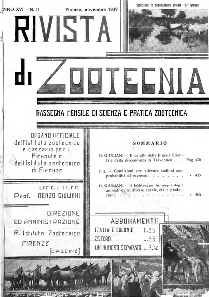 Rivista di zootecnia rassegna mensile di scienza e pratica zootecnica