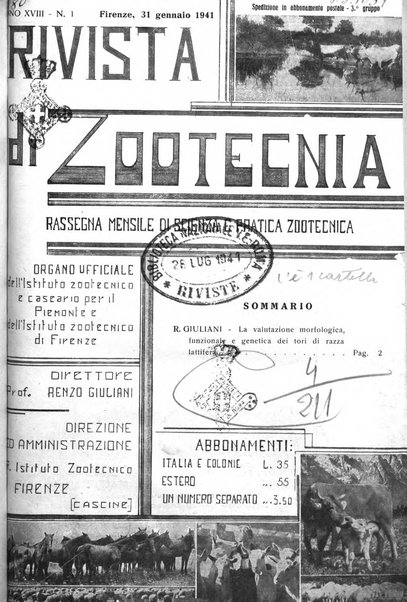 Rivista di zootecnia rassegna mensile di scienza e pratica zootecnica