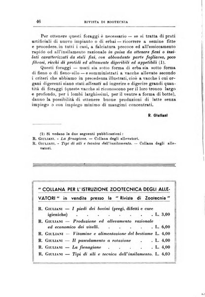 Rivista di zootecnia rassegna mensile di scienza e pratica zootecnica