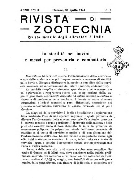 Rivista di zootecnia rassegna mensile di scienza e pratica zootecnica