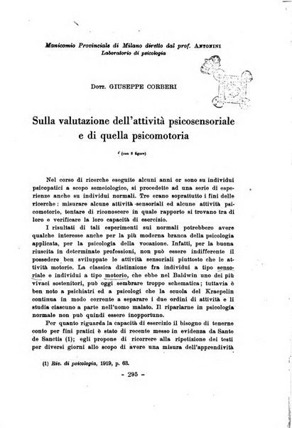 Archivio italiano di psicologia