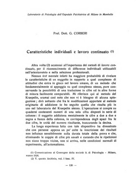 Archivio italiano di psicologia