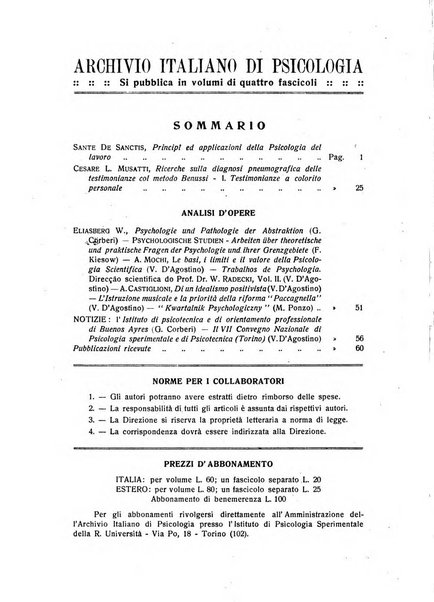 Archivio italiano di psicologia