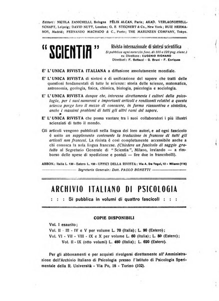 Archivio italiano di psicologia