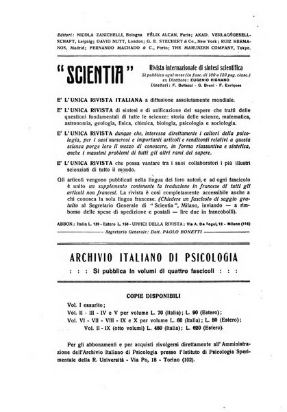 Archivio italiano di psicologia