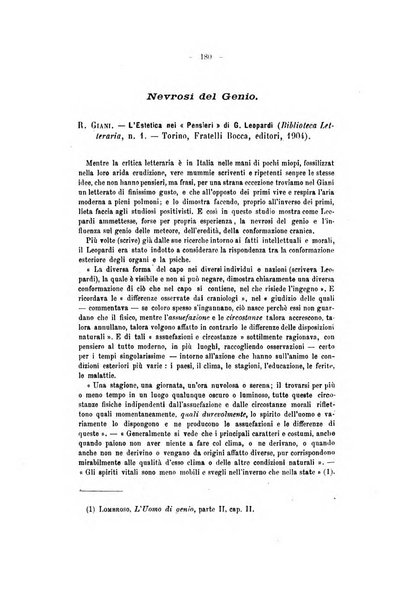 Archivio di psichiatria, neuropatologia, antropologia criminale e medicina legale