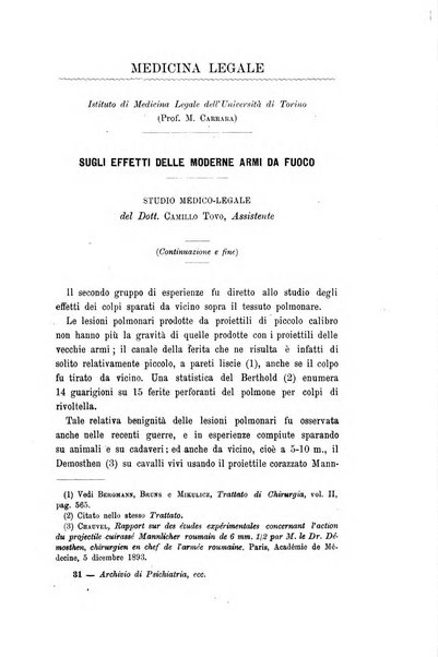 Archivio di psichiatria, neuropatologia, antropologia criminale e medicina legale