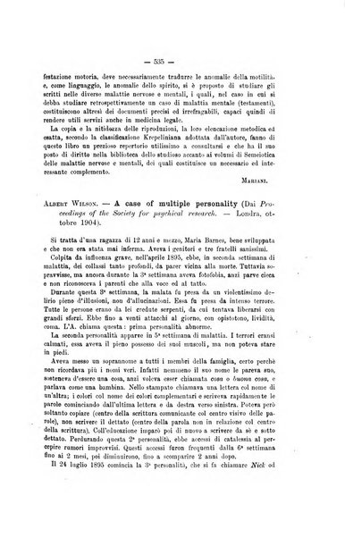 Archivio di psichiatria, neuropatologia, antropologia criminale e medicina legale