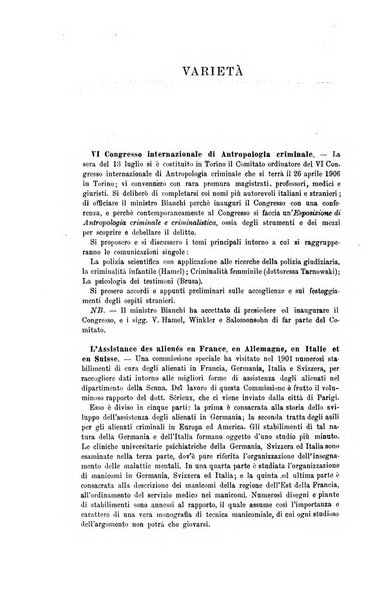 Archivio di psichiatria, neuropatologia, antropologia criminale e medicina legale