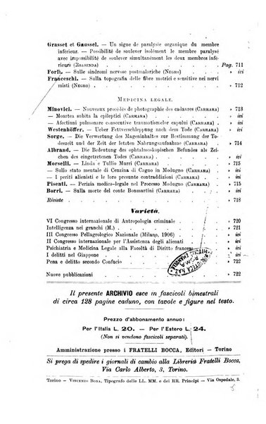 Archivio di psichiatria, neuropatologia, antropologia criminale e medicina legale