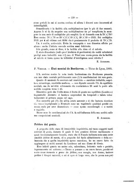 Archivio di psichiatria, neuropatologia, antropologia criminale e medicina legale