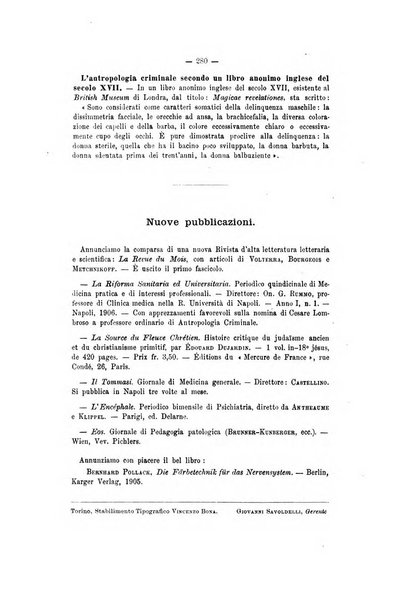 Archivio di psichiatria, neuropatologia, antropologia criminale e medicina legale