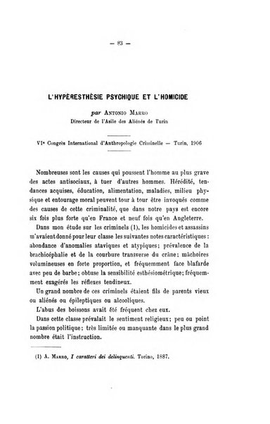 Archivio di psichiatria, neuropatologia, antropologia criminale e medicina legale