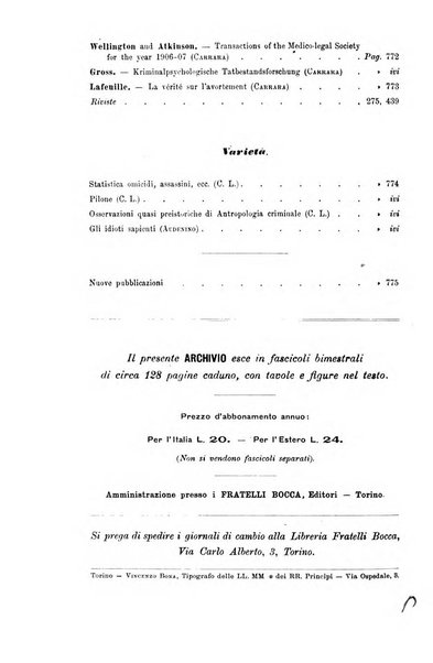 Archivio di psichiatria, neuropatologia, antropologia criminale e medicina legale