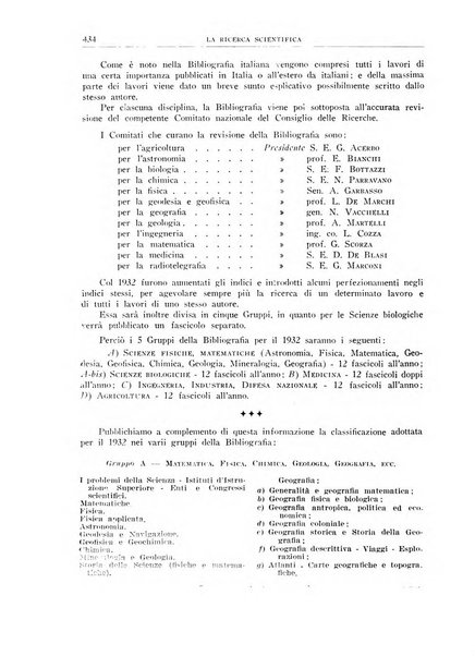 Bollettino d'informazioni del Consiglio nazionale delle ricerche