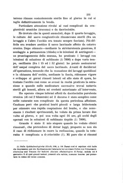 La Clinica oculistica periodico mensile per i medici pratici