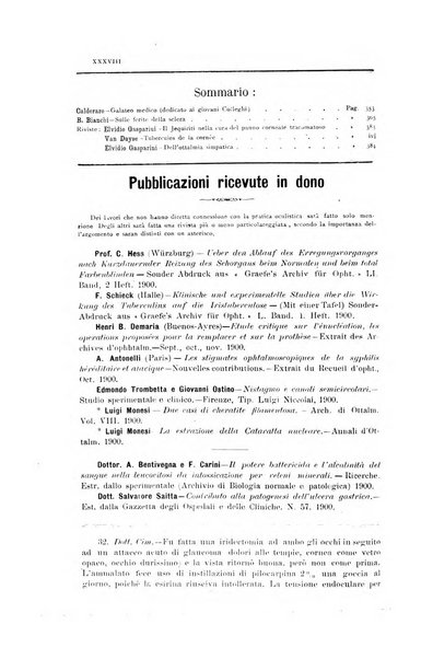 La Clinica oculistica periodico mensile per i medici pratici