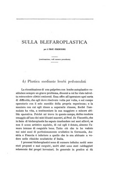 La Clinica oculistica periodico mensile per i medici pratici