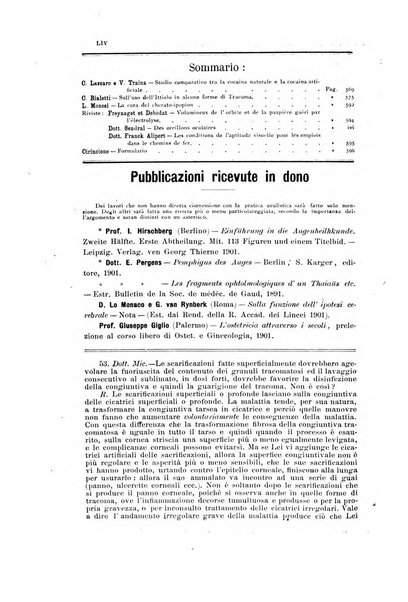 La Clinica oculistica periodico mensile per i medici pratici