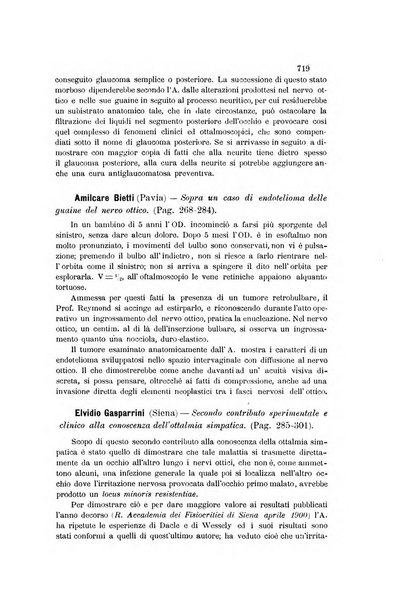 La Clinica oculistica periodico mensile per i medici pratici