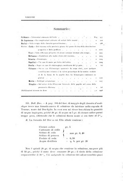 La Clinica oculistica periodico mensile per i medici pratici