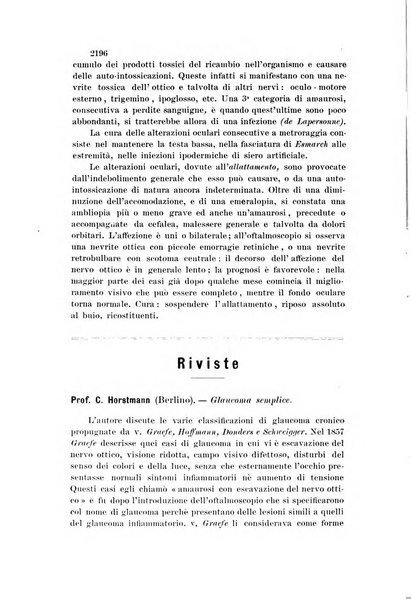 La Clinica oculistica periodico mensile per i medici pratici