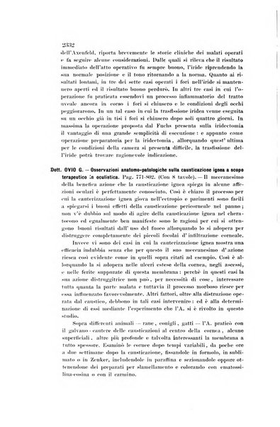 La Clinica oculistica periodico mensile per i medici pratici