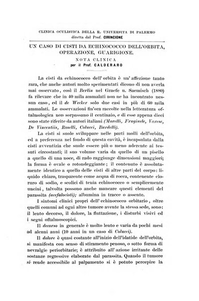 La Clinica oculistica periodico mensile per i medici pratici